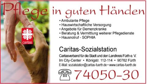 Pflege in guten Händen - Karten
