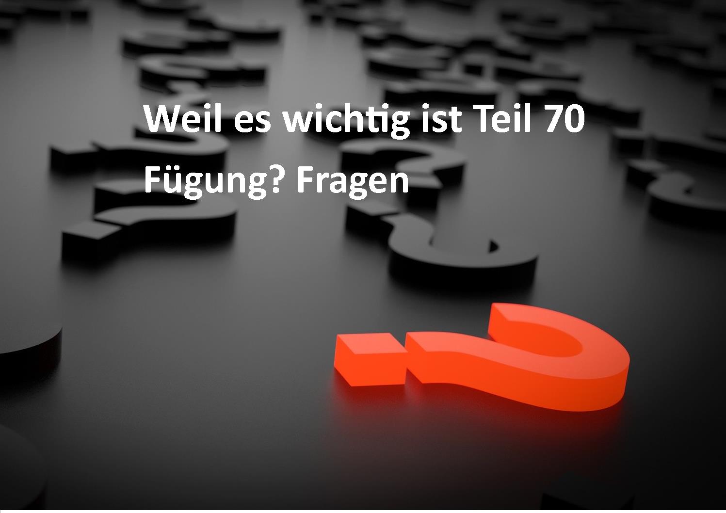 Weil es wichtig ist Teil 70