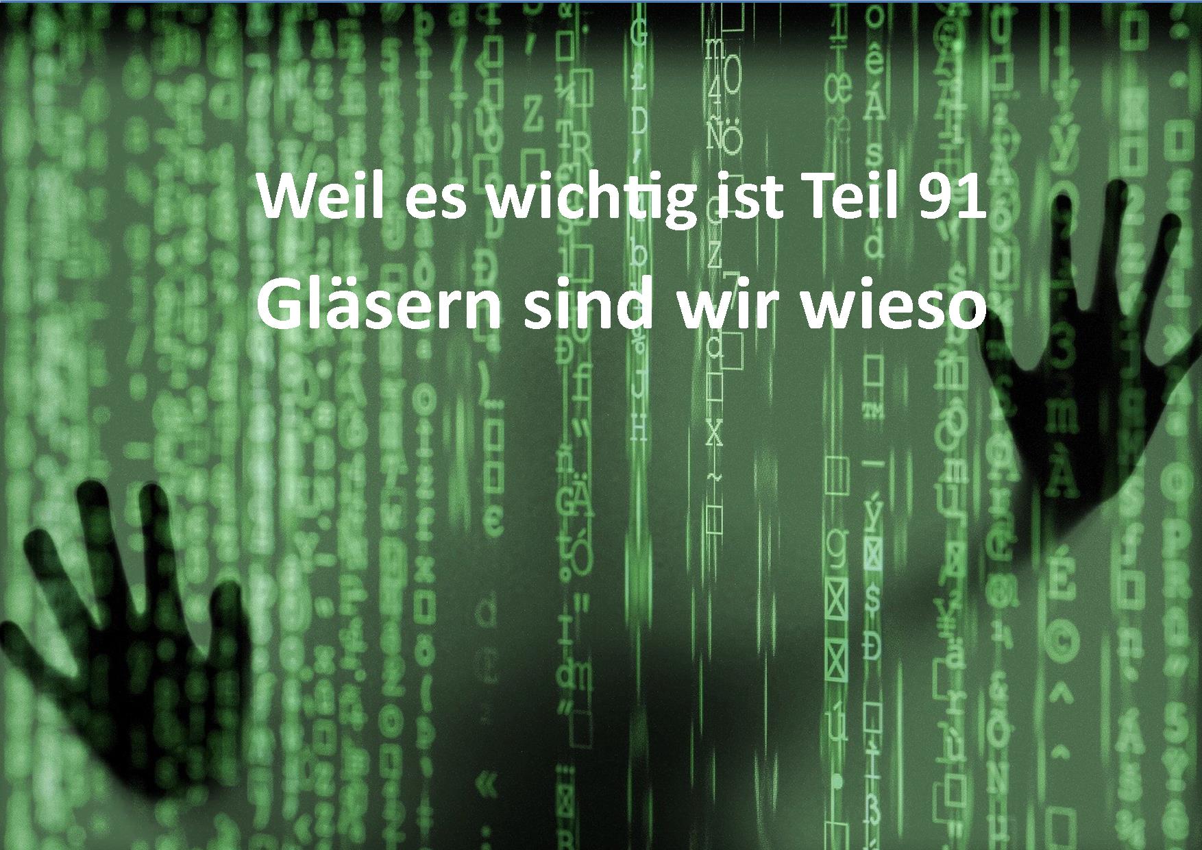 Weil es wichtig ist Teil 91
